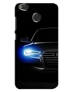 Чехол для Xiaomi Redmi 4X с картинкой «Неоновый взгляд Audi»