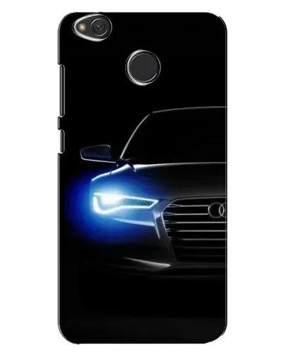 Чехол для Xiaomi Redmi 4X с картинкой «Неоновый взгляд Audi»