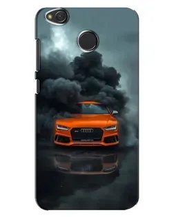 Чехол для Xiaomi Redmi 4X с картинкой «Audi в облаках дыма»