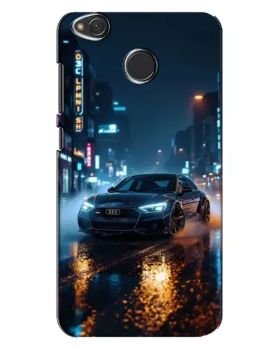 Чехол для Xiaomi Redmi 4X с картинкой «Ночной город и Audi»