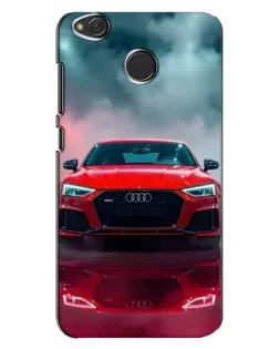 Чехол для Xiaomi Redmi 4X с картинкой «Audi RS — красный стиль»