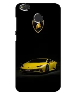 Чохол для Xiaomi Redmi 4X з картинкою «Lamborghini жовтий акцент»