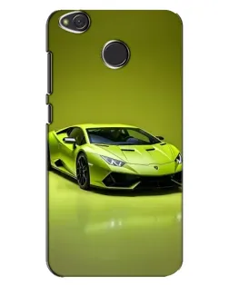 Чохол для Xiaomi Redmi 4X з картинкою «Салатовий Lamborghini Huracan»