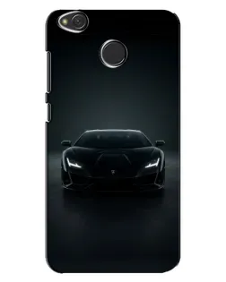 Чохол для Xiaomi Redmi 4X з картинкою «Чорний Lamborghini Aventador»