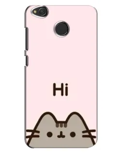 Чехол для Xiaomi Redmi 4X с картинкой «Пушин говорит Hi»