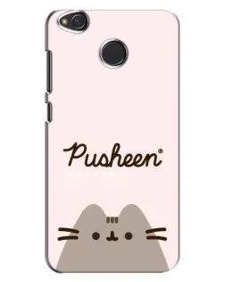 Чехол для Xiaomi Redmi 4X с картинкой «Pusheen логотип»