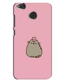 Чехол для Xiaomi Redmi 4X с картинкой «Pusheen сердце»