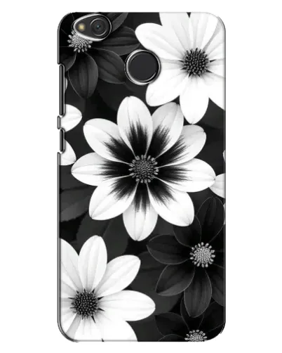 Чохол для Xiaomi Redmi 4X з картинкою «Монохромні айстри»