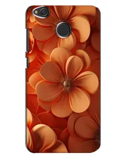 Чохол для Xiaomi Redmi 4X з картинкою «Помаранчева макро квітка»