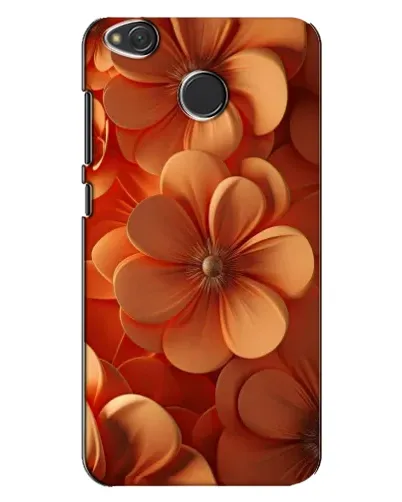Чохол для Xiaomi Redmi 4X з картинкою «Помаранчева макро квітка»