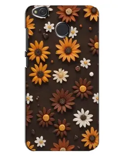 Чохол для Xiaomi Redmi 4X з картинкою «Візерунок з маленьких соняшників»