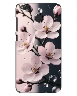 Чохол для Xiaomi Redmi 4X з картинкою «Ніжня сакура та краплі»