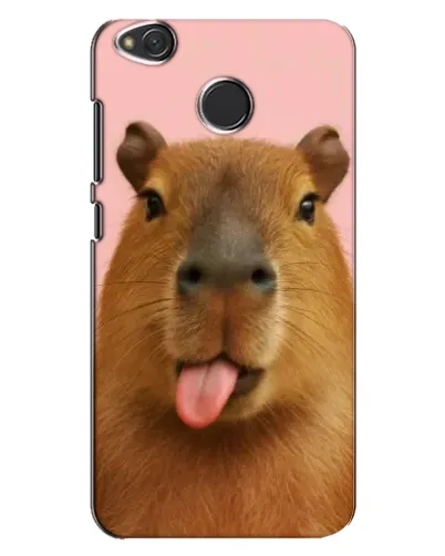 Чехол для Xiaomi Redmi 4X с картинкой «Капибара с языком»