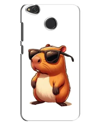 Чехол для Xiaomi Redmi 4X с картинкой «Капибара в очках»