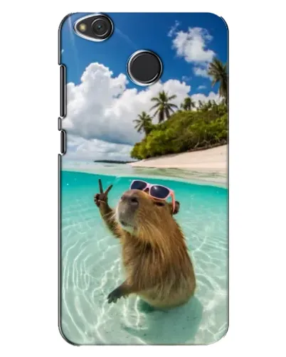 Чехол для Xiaomi Redmi 4X с картинкой «Капибара на море»