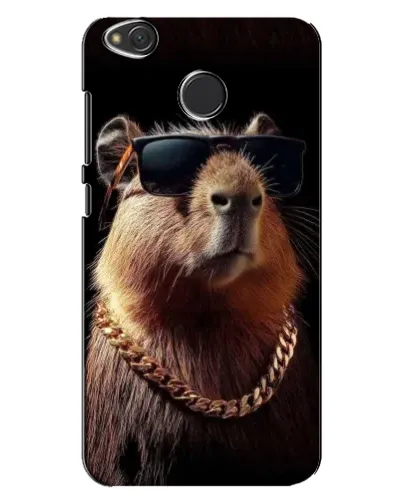 Чехол для Xiaomi Redmi 4X с картинкой «Капибара золотая цепь»