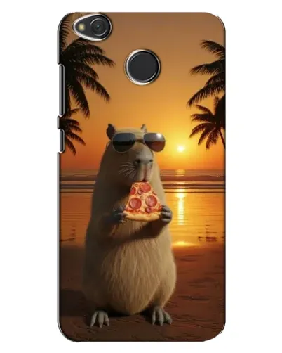 Чехол для Xiaomi Redmi 4X с картинкой «Капибара с пиццей»