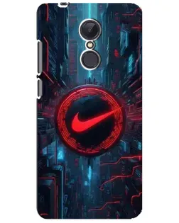 Чехол для Xiaomi Redmi 5 Plus с картинкой «Техногенный стиль Nike»