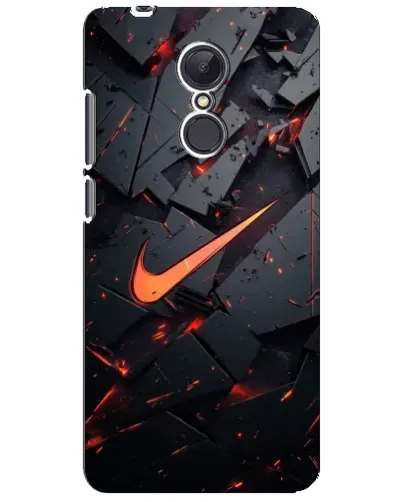 Чехол для Xiaomi Redmi 5 Plus с картинкой «Nike — эффект разломов»
