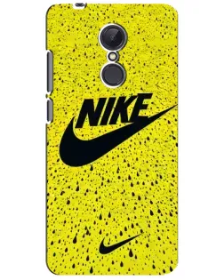 Чехол для Xiaomi Redmi 5 Plus с картинкой «Желтый текстурный Nike»