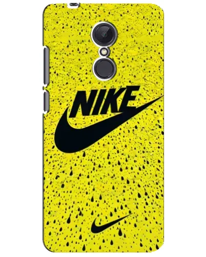 Чехол для Xiaomi Redmi 5 Plus с картинкой «Желтый текстурный Nike»