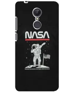 Чохол для Xiaomi Redmi 5 Plus з картинкою «NASA — крокуємо по Місяцю»
