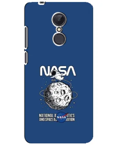 Чохол для Xiaomi Redmi 5 Plus з картинкою «NASA — місячна місія»