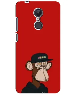 Чохол для Xiaomi Redmi 5 Plus з картинкою «Bored Ape — червоний фон»
