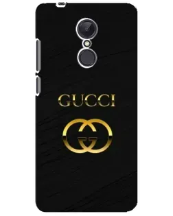 Чохол для Xiaomi Redmi 5 Plus з картинкою «Золотий логотип Gucci»