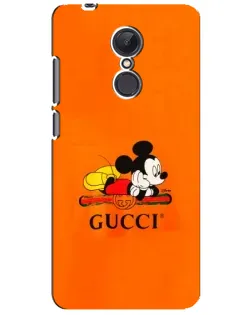 Чехол для Xiaomi Redmi 5 Plus с картинкой «Микки Маус Gucci — оранж»
