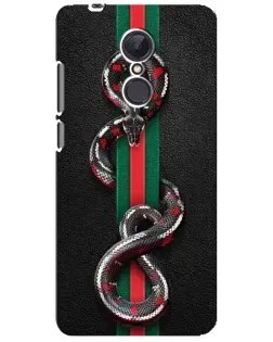 Чехол для Xiaomi Redmi 5 Plus с картинкой «Gucci — змея на полосе»