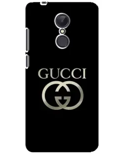 Чехол для Xiaomi Redmi 5 Plus с картинкой «Gucci — золото на черном»