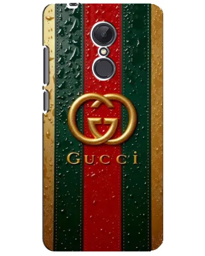 Чехол для Xiaomi Redmi 5 Plus с картинкой «Gucci — фирменная полоса и золото» Чехол для Xiaomi Redmi 5 Plus с картинкой «Gucci — фирменная полоса и золото»