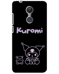 Чехол для Xiaomi Redmi 5 Plus с картинкой «Kuromi — черный минимализм»