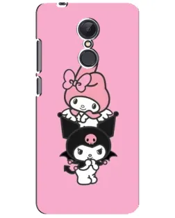Чохол для Xiaomi Redmi 5 Plus з картинкою «My Melody та Kuromi»