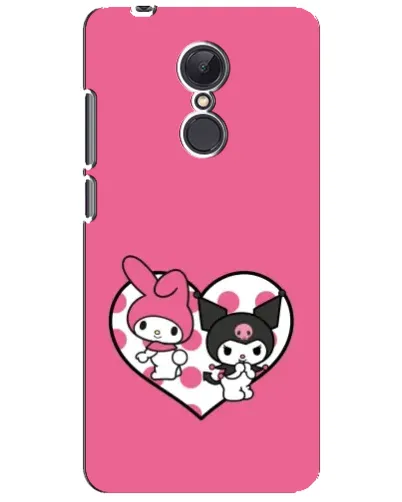 Чехол для Xiaomi Redmi 5 Plus с картинкой «Kuromi и My Melody»