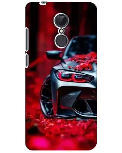 Чехол для Xiaomi Redmi 5 Plus с картинкой «Спортивная BMW и цветы»