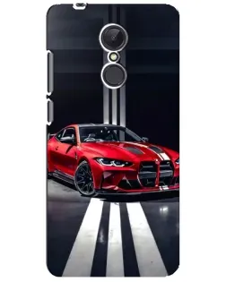 Чехол для Xiaomi Redmi 5 Plus с картинкой «Красная BMW на дороге»