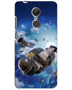 Чехол для Xiaomi Redmi 5 Plus с картинкой «Десант PUBG — прыжок»