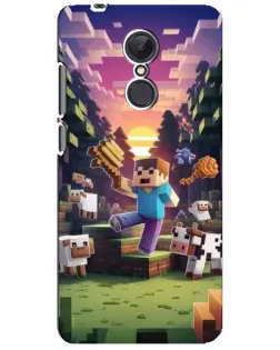 Чехол для Xiaomi Redmi 5 Plus с картинкой «Стив на ферме»