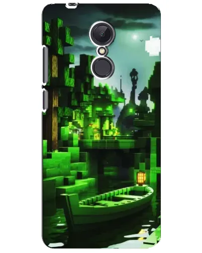 Чохол для Xiaomi Redmi 5 Plus з картинкою «Minecraft лісовий пейзаж»