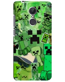 Чохол для Xiaomi Redmi 5 Plus з картинкою «Кріпери Minecraft»