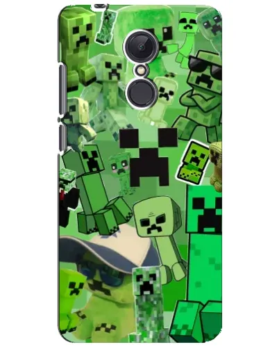 Чохол для Xiaomi Redmi 5 Plus з картинкою «Кріпери Minecraft»