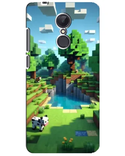 Чохол для Xiaomi Redmi 5 Plus з картинкою «Minecraft літній день»