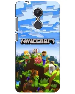 Чохол для Xiaomi Redmi 5 Plus з картинкою «Minecraft класичний світ»