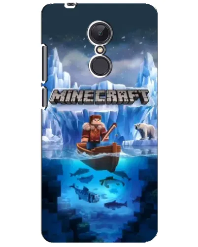 Чохол для Xiaomi Redmi 5 Plus з картинкою «Minecraft льодянийсвіт»