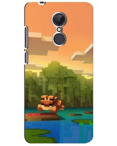 Чохол для Xiaomi Redmi 5 Plus з картинкою «Майнкрафт захід сонця»