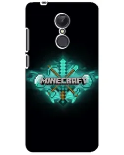 Чохол для Xiaomi Redmi 5 Plus з картинкою «Minecraft Diamond лого»