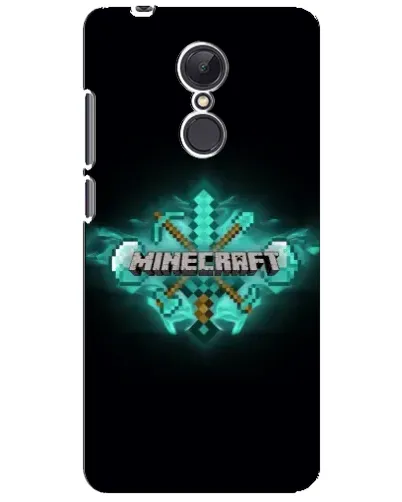 Чохол для Xiaomi Redmi 5 Plus з картинкою «Minecraft Diamond лого»