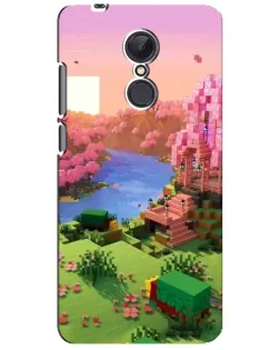 Чохол для Xiaomi Redmi 5 Plus з картинкою «Рожеве дерево Minecraft»